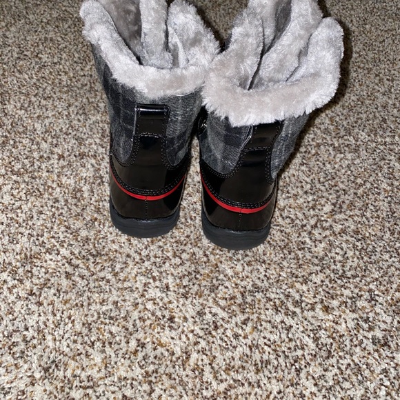 Anne Klein Sport Plaid Boots with Faux Fur - Picture 6 of 8